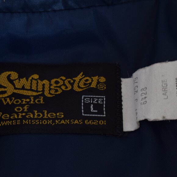 Vintage 70s Navy Nylon Windbreaker size L - Picture 11 of 12